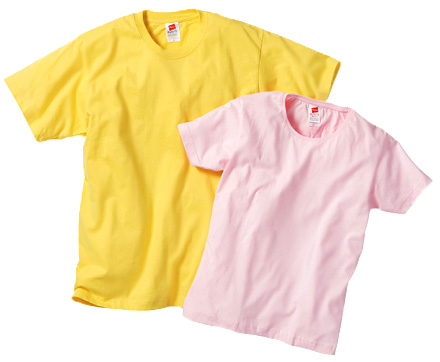 Hanes ユーロフィットTシャツ